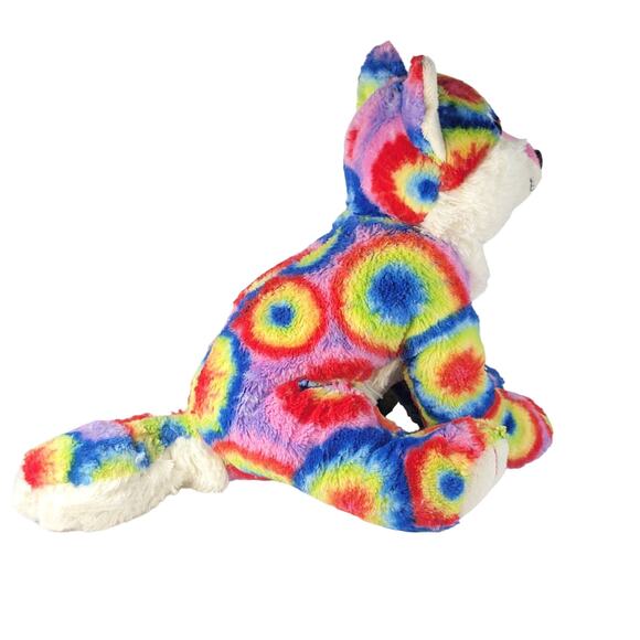 Fiesta Tie Dye Wolf Plush 10" Great Wolf Lodge Collectible Stuffed Animal - Picture 4 of 16
